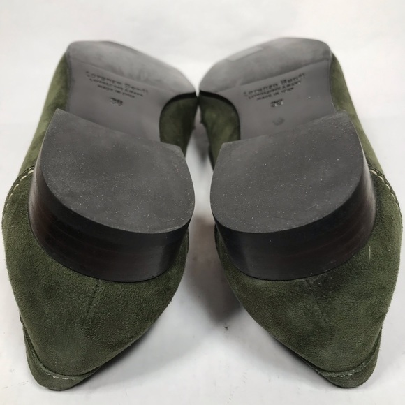 Lorenzo Banfi green suede stitched loafers - Picture 5 of 8